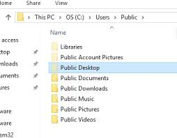 all users desktop folder in windows