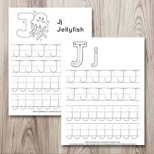 free printable letter j tracing