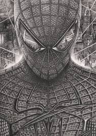 Draw a curved line below the circle, attached to it on each side. Spiderman Graphite Drawing By Pen Tacular Artist On Deviantart Spiderman Drawing Graphite Drawings Drawing Superheroes