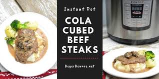 beef cube steaks in the instant pot