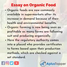 organic food essay