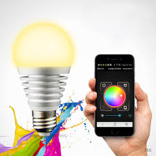 Bluetooth Led Rgb Smart Light E27 Bulb Smartphone Controlled