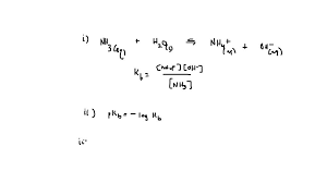 Base Ionization Constant Kb Expression