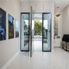 Modern Frosted Glass Exterior Pivot