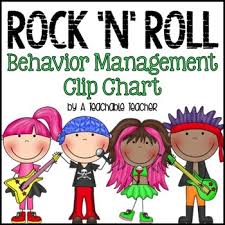 Rock N Roll Rockstar Chevron Behavior Clip Chart And Bunting Banner