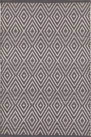 dash and albert rug diamond graphite