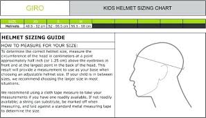 Chicos Size Chart Giro Goggles Toddler Ski Intended For