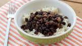 black beans  n  rice  stove top or crock pot