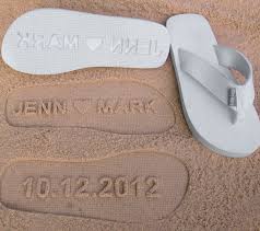 Custom Beach Wedding Sandals Personalize Your Own Sand
