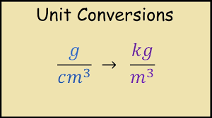 g/cm^3 to kg/m^3 (Unit Conversions) - YouTube