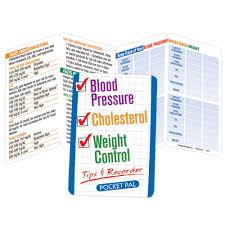 Blood Pressure Cholesterol Weight Control Tips Recorder Pocket Pal