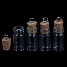 small vials cork glass jars