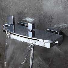 Wall Mount Bath Tub Filler Faucet Set