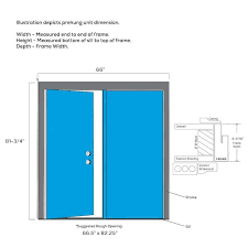 Mmi Door 64 In X 80 In Left Hand Inswing 15 Lite Clear Glass External Grilles Primed Fiberglass Smooth Prehung Front Door