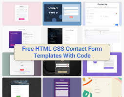 30 free html contact form templates