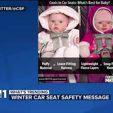 Patrol Warns Of Puffy Coats And Car Seats