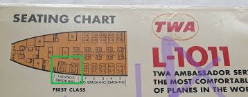 Twa Ambassador Service Seat Charts 1971 L1011 747