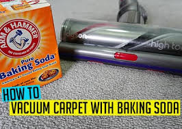 how to vacuum carpet with baking soda