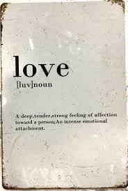 tin sign new 8x12 love definition