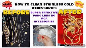how to clean your stainless gold
