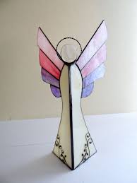 Angel Stained Glass Tealight Holder