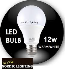 1pc Of E27 12w Led Warm White Bulb For