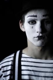 mime face paint the silent halloween