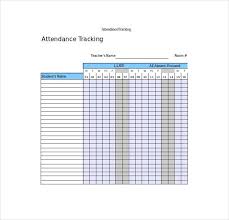attendance tracking template 10 free