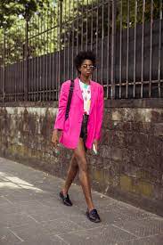 hot pink blazer outfits for women 94