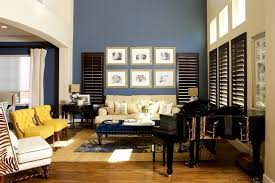 20 blue and brown living room designs