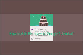 how to add birthdays to google calendar