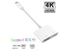 Lightning To Hdmi Adapter Lightning To Digital Av Adapter 1080p With Lightning Charging Port 4k Hdmi Sync Screen Converter For Select Iphone Ipad And Ipod Models And Tv Monitor Projector White Newegg Com