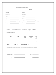 bill of for boat and trailer fill