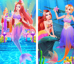 mermaid princess spa makeover apk