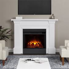 Modern Wood Grand Electric Fireplace