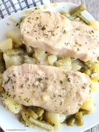 slow cooker pork chops with potatoes