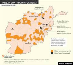 Maps of afghanistan show who controls districts in fighting between the government and taliban forces. Taliban Making Strategic Military Gains In Afghanistan As Foreign Forces Pull Out