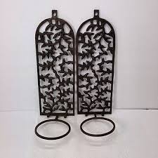 Vintage Cast Iron Wall Hanging Planters