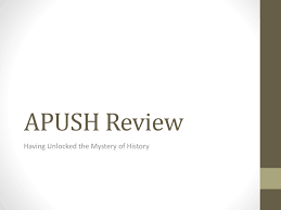 Apush Review Keyport School District