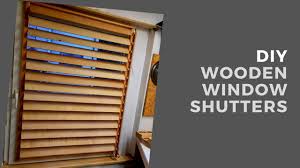 diy wooden window shutters drewniane