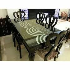 6 Seater Glass Top Dining Table Sets