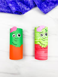 zombie toilet paper roll craft for kids