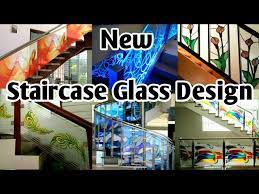 Staircase Glass Etching Design