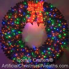Outdoor Lighted Wreath Flash