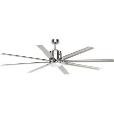 You can buy a ceiling fan without any lights, but you can buy it later and mount it on the fan. Progress Lighting Vast 72 In Brushed Nickel Led Indoor Ceiling Fan With Light Kit And Remote 8 Blade In The Ceiling Fans Department At Lowes Com
