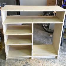Next, i cut the 1×3 pieces to make the door frame. Diy Plywood Closet Organizer Build Plans Houseful Of Handmade