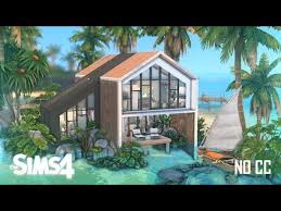 Modern Beach House No Cc The Sims 4