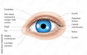 human eye anatomy ilration parts