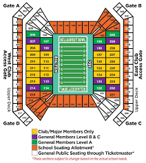 stadium seating diagram