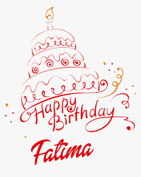 fatima happy birthday vector cake name